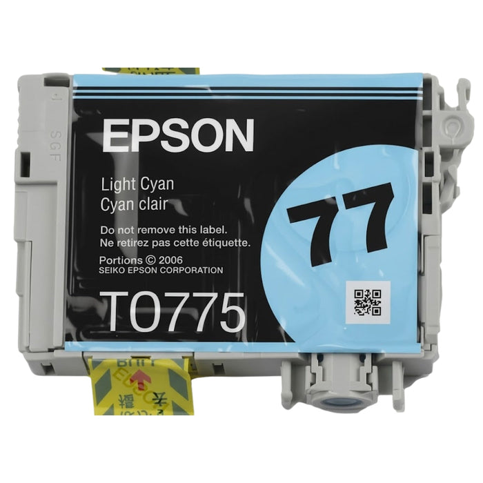Original Epson 77 (T0775) Light Cyan Ink Cartridge