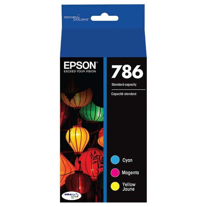 Original Epson 786 Cyan, Magenta, Yellow Ink Cartridges