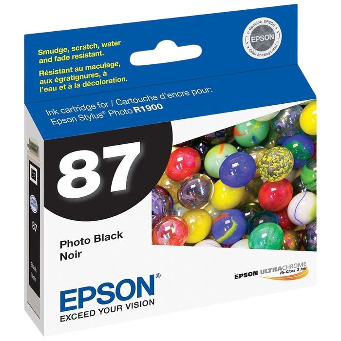 Original Epson 87 (T0871) Photo Black Ink Cartridge