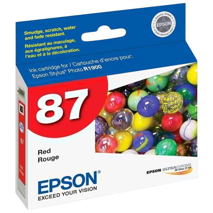 Original Epson 87 (T0877) Red Ink Cartridge