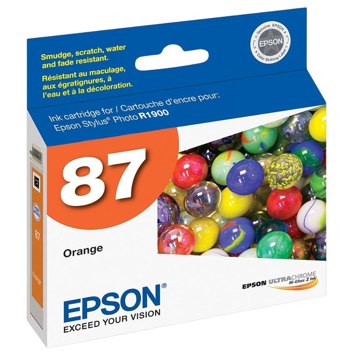Original Epson 87 (T0879) Orange Ink Cartridge
