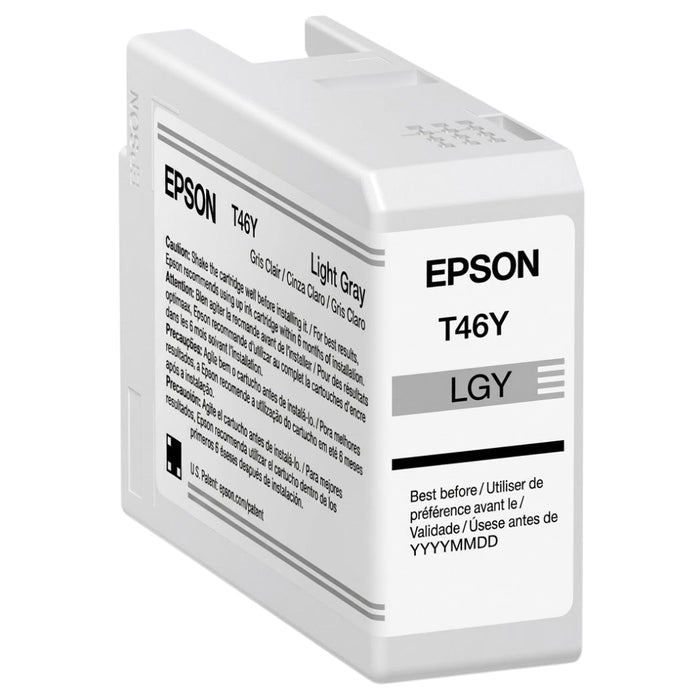 Original Epson T46Y9 Light Gray Standard Yield Ink Cartridge