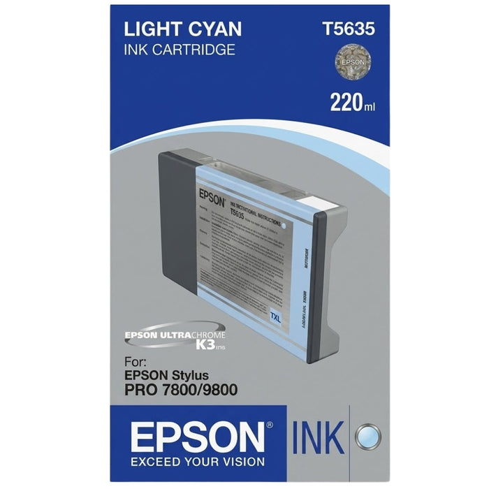 Original Epson T5635 Light Cyan Ink Cartridge