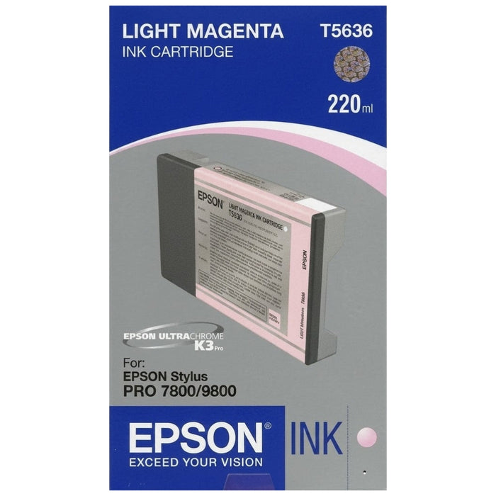 Original Epson T5636 Light Magenta High Capacity Ink Cartridge