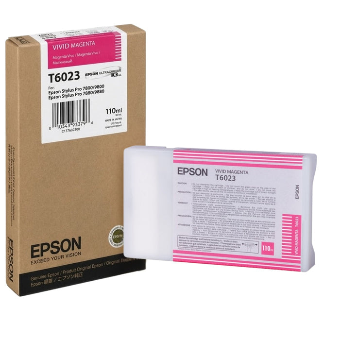 Original Epson T6023 Vivid Magenta Ink Cartridge