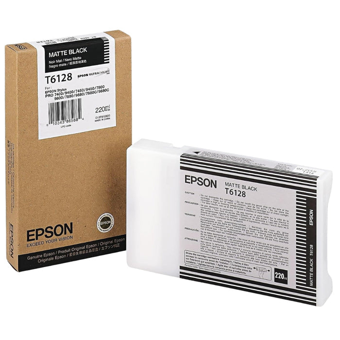 Original Epson T6128 Matte Black Ink Cartridge
