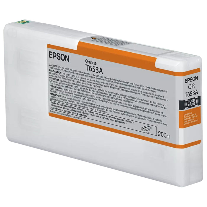 Original Epson T653A Orange 200ml Ink Cartridge