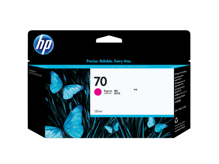 Original HP 70 130-ml (C9453A) Magenta Ink Cartridge