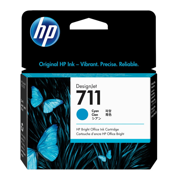 Original HP 711 29-ml (CZ130A) Cyan DesignJet Ink Cartridge