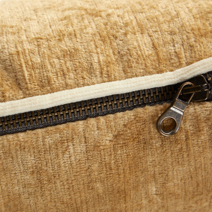 Orpheo Daim Decorative Pillow by Yves Delorme - Zipper & Fabric View