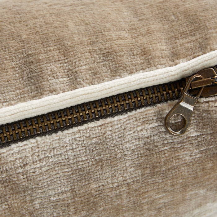 Orpheo Galet Decorative Pillow by Yves Delorme - Zipper & Fabric View
