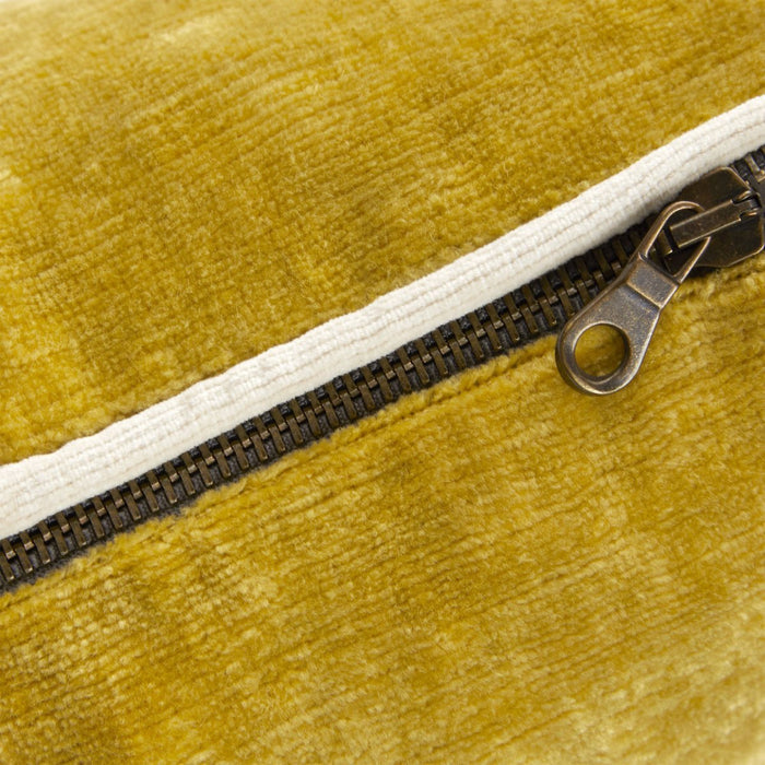 Orpheo Pollen Decorative Pillow by Yves Delorme - Zipper & Fabric View