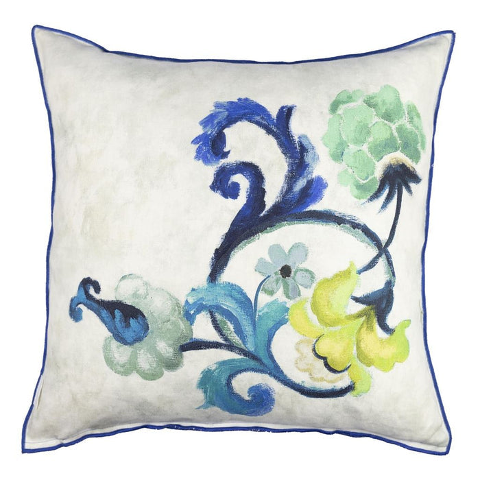 Osier Damasse Cobalt Decorative Pillow - Designers Guild at Fig Linens and Home 94
