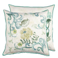Osier Damasse Eau de Nil Decorative Pillow - Designers Guild at Fig Linens and Home 100