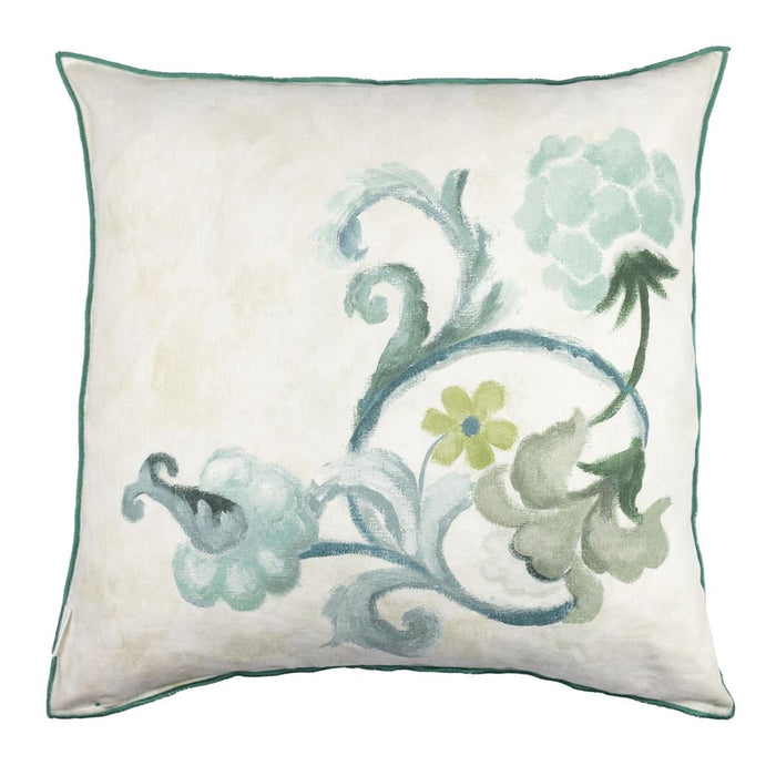 Osier Damasse Eau de Nil Decorative Pillow - Designers Guild at Fig Linens and Home 104