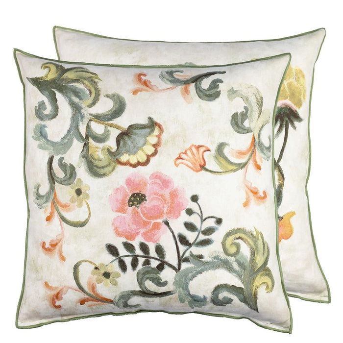 Osier Damasse Travertine Decorative Pillow - Designers Guild at Fig Linens and Home 113