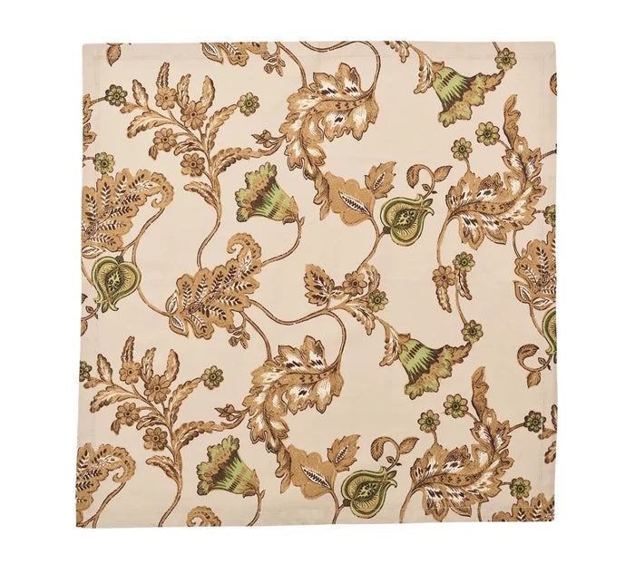 Paisley Vine Beige/Multi Napkin Detail 6 | Kim Seybert at Fig Linens and Home