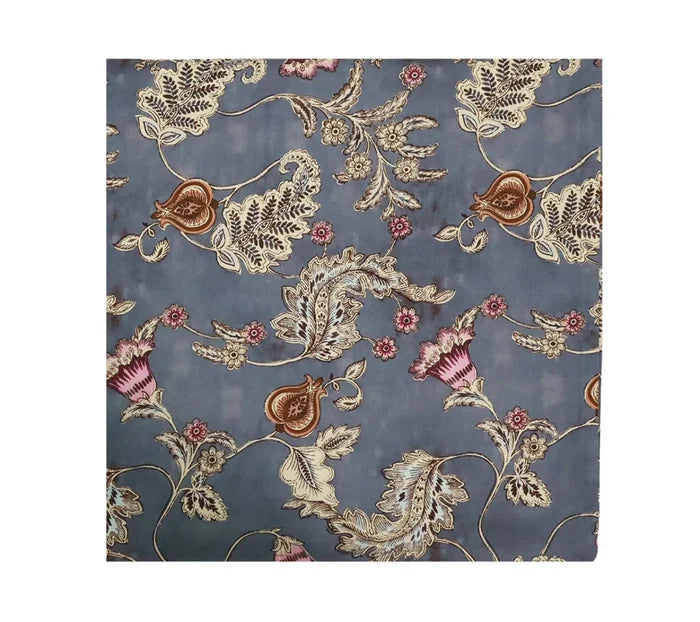 Paisley Vine Blue/Gray Table Cloth Detail 4 | Kim Seybert at Fig Linens and Home