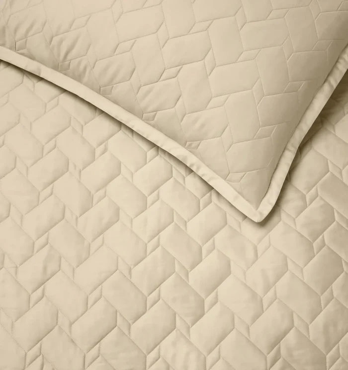 Palatino Sham by Sferra Linens in Sand at Fig Linens and Home - 2