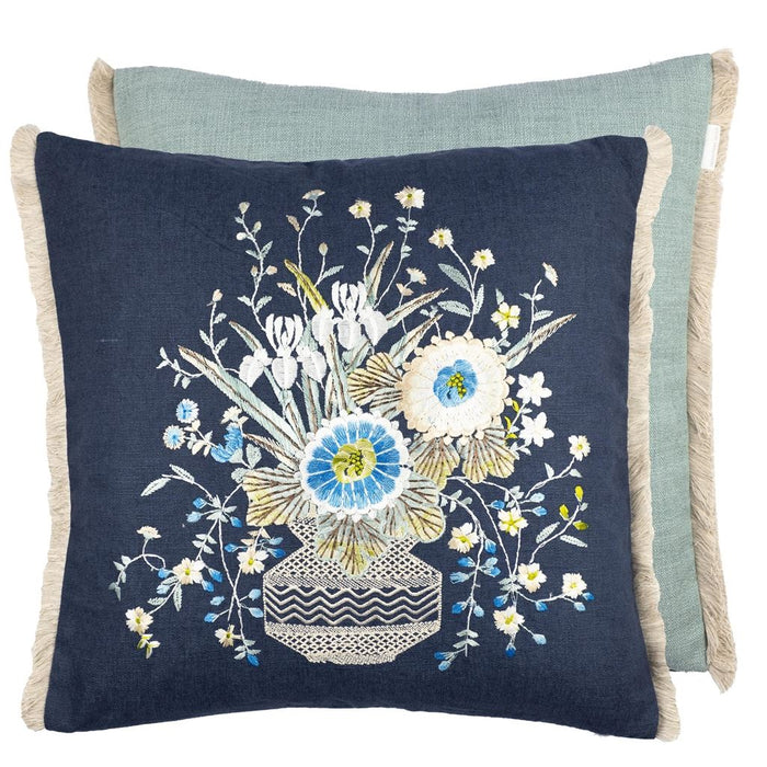 Palette Provencale Indigo Decorative Pillow - Designers Guild at Fig Linens and Home 54