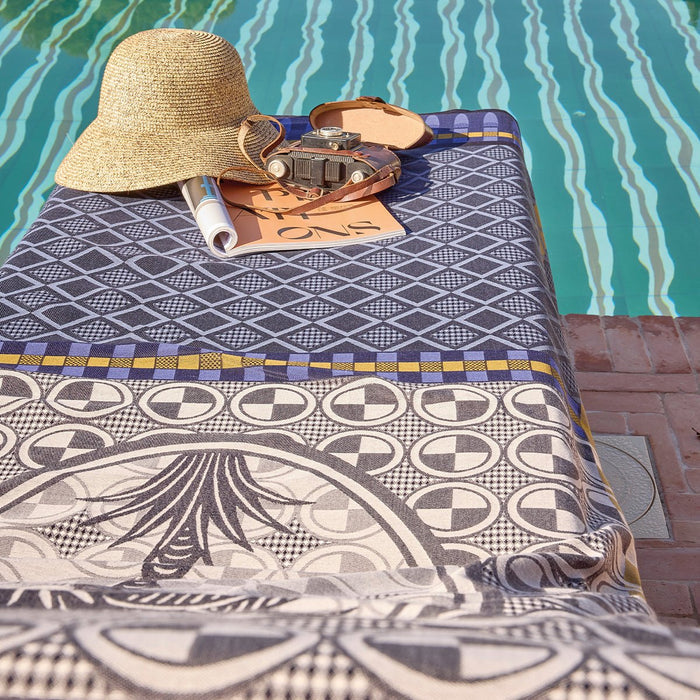 Palmeraie Beach Towel by Le Jacquard Français at Fig Linens and Home - Lifestyle 2
