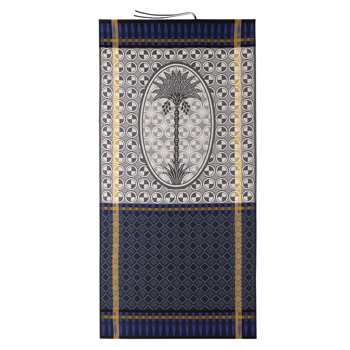 Palmeraie Black Beach Towel by Le Jacquard Français at Fig Linens and Home