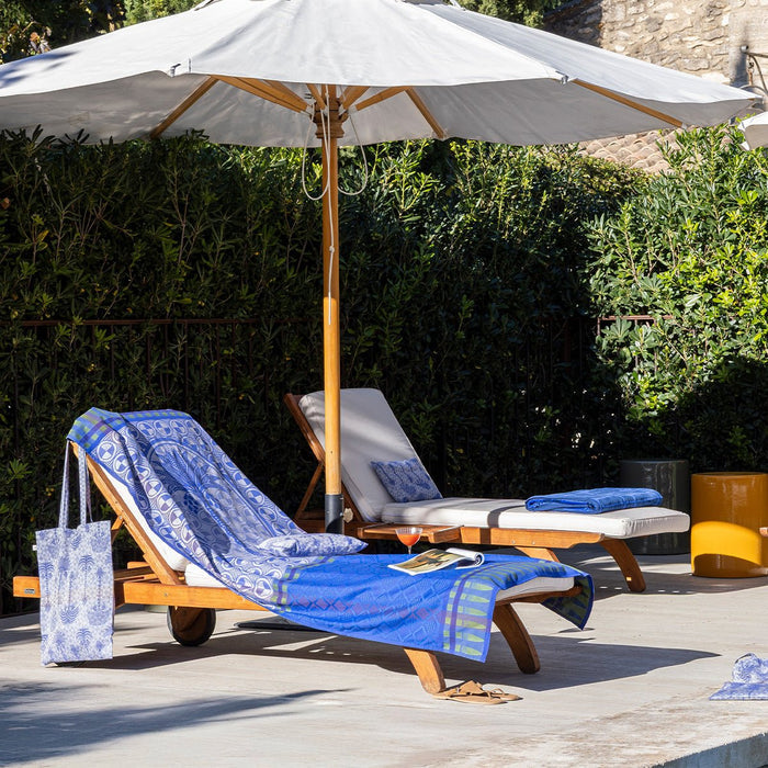 Palmeraie Beach Towel by Le Jacquard Français at Fig Linens and Home - Lifestyle 4
