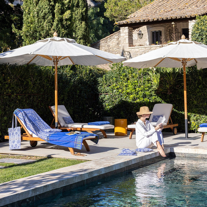 Palmeraie Beach Towel by Le Jacquard Français at Fig Linens and Home - Lifestyle 5