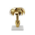 Palmy Candle Holder | Worlds Away Gold Leaf Taper Candle Holder at Fig Linens and Home 1