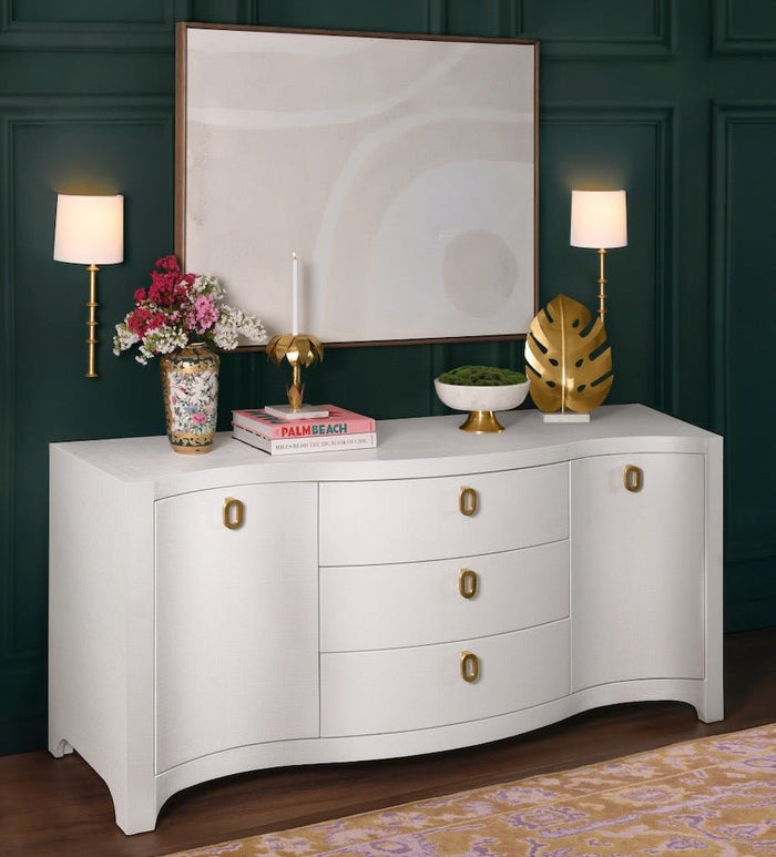 Palmy Candle Holder | Worlds Away Gold Leaf Taper Candle Holder at Fig Linens and Home - Lifestyle 3