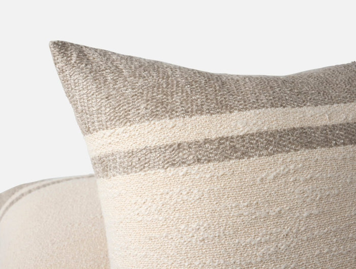 Coyuchi Pampas Organic Throw Pillow Cover at Fig Linens and Home - Detail View 1
