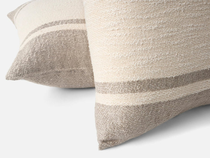 Coyuchi Pampas Organic Throw Pillow Cover at Fig Linens and Home - Detail View 2