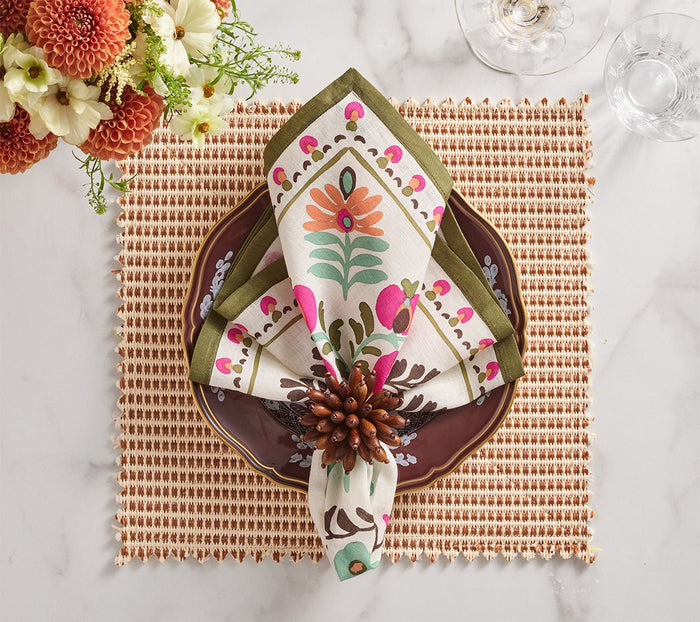 Pareo Napkin in Multi by Kim Seybert at Fig Linens and Home - 2