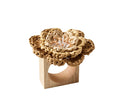 Pareo Napkin Ring in Natural & Brown | Kim Seybert Table Linens at Fig Linens and Home 1