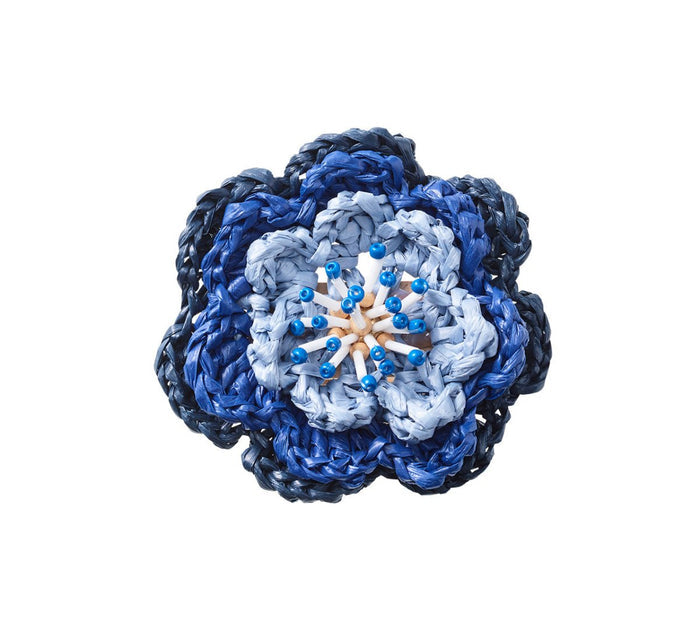 Pareo Napkin Ring in Periwinkle & Blue by Kim Seybert at Fig Linens and Home 2