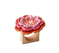 Pareo Napkin Ring in Pink & Orange by Kim Seybert 3" L x 3" W x 2.5" H - Set of 4 Napkin Rings PINK/ORANGE at FIG LINENS AND HOME 1