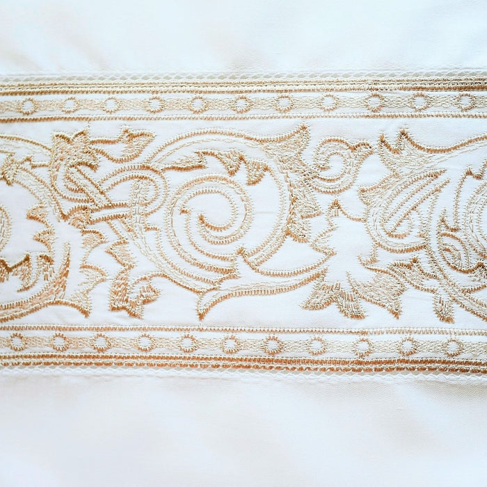 White and Candlelight Swatch - Paris Bedding by Home Treasures at Fig Linens and Home