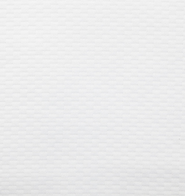 Perrio White Box Spring Cover by Sferra - Swatch detail of Matelasse Fabric