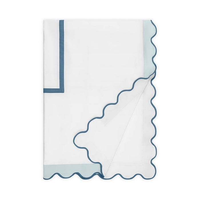 White / Sion Blue / Slate Blue / King/Cal King Duvet Cover