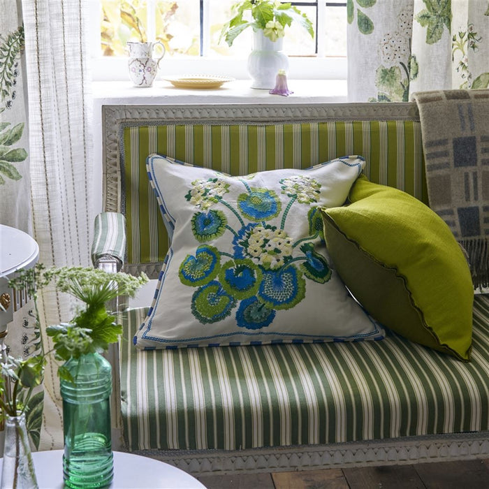 Primevere Cobalt Decorative Pillow - Designers Guild at Fig Linens and Home 26