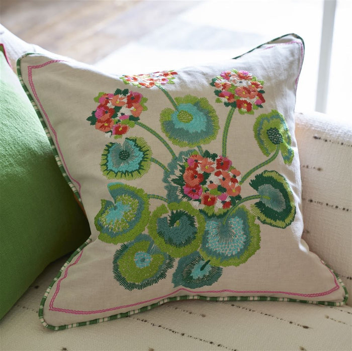 Primevere Fuchsia Decorative Pillow - Designers Guild at Fig Linens and Home 66