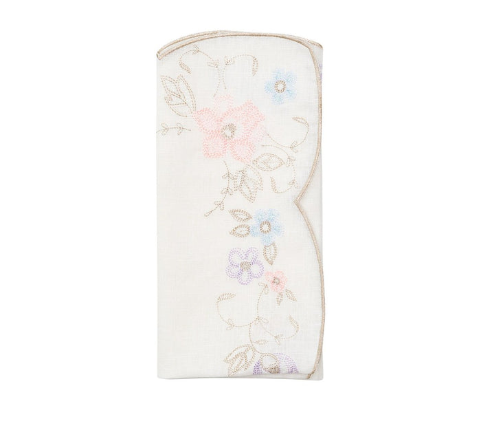 Printemps Napkin in White & Multi Set of 4 by Kim Seybert at Fig Linens and Home 1