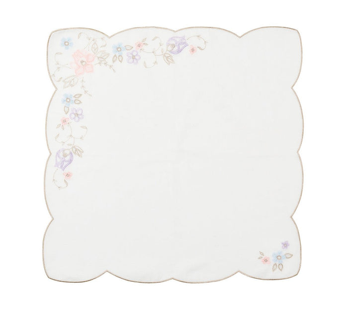 Printemps Napkin in White & Multi Set of 4 by Kim Seybert at Fig Linens and Home 2