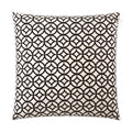 Prisim Pillow in Black - front view, geometric black and white pattern by D.V. KAP Home