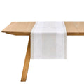 Promenade Impériale Nacre Grey Table Runner by Le Jacquard Francais at Fig Linens and Home