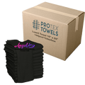 ProTex Luxe3 Towel 16" x 29" - Jet Black (Box of 144) - Angelina Nail Supply NYC