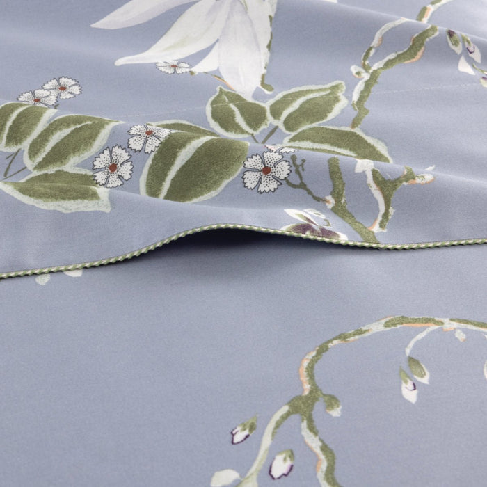 Rameau Flat Sheet by Yves Delorme | Organic Cotton Top Sheet at Fig Linens and Home Detail View