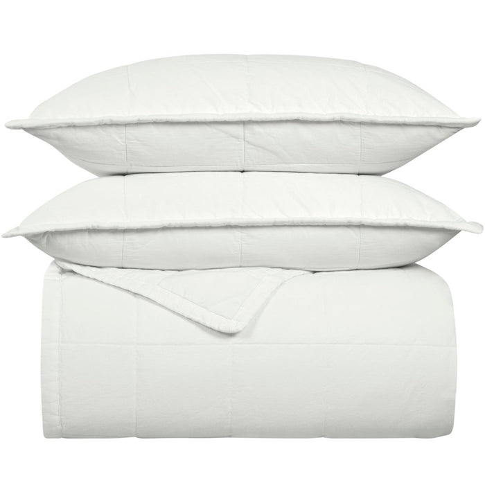 Ready-to-Bed 2.0 Cotton Canvas Coverlet Set by Ann Gish - Bone at Fig Linens and Home