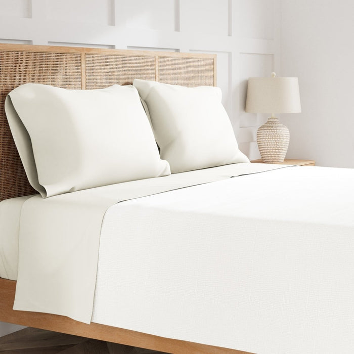 Ann Gish Ivory Sheets - Ready-to-Bed 2.0 Sheet Set at Fig Linens and Home