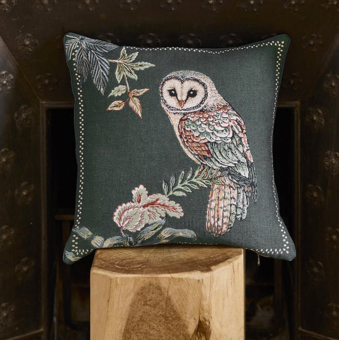 Reverie Foret Decorative Pillow by Yves Delorme Decorative Pillow 18" x 18" Foret at FIG LINENS AND HOME 2